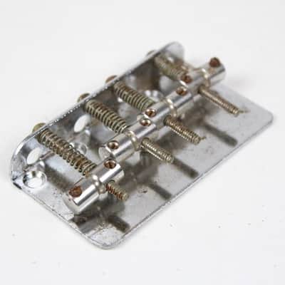 1971 Vintage Fender Jazz Bass Chrome BRIDGE w/Original Screws 1970's Precision Telecaster 1970's 1971 1972 1973 1969 Guitar image 2