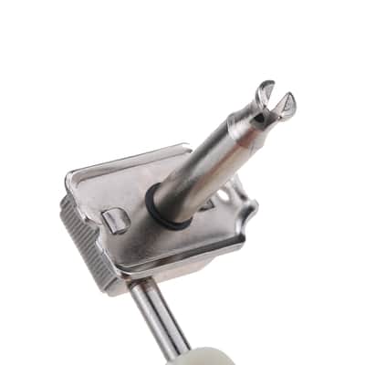 Brio ​Vintage 6-in-Line Guitar Tuners Split Shaft Machine Heads 9mm Bushing. Nickel image 7