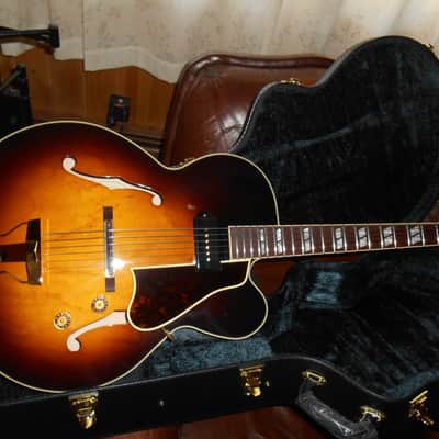 Archtop Tribute AT 350  ES 350 2017 two tone burst image 6