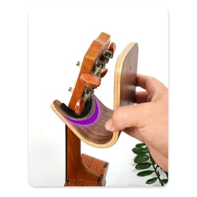 New Violin Wall Mount Hanger Holder Bracket Hook Wood Stand Violin Display Rack image 4
