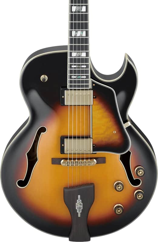 Ibanez LGB30 George Benson Signature Hollowbody Electric Guitar, Ebony Fingerboard, Vintage Yellow Sunburst image 1