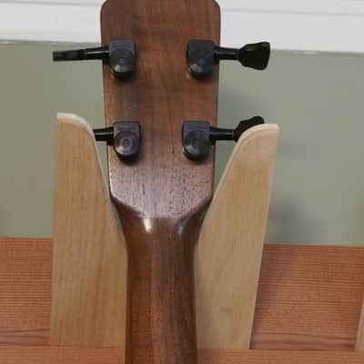 DAVE MAIZE  FRETLESS ACOUSTIC BASS 2001 Natural/ redwood +walnut image 5