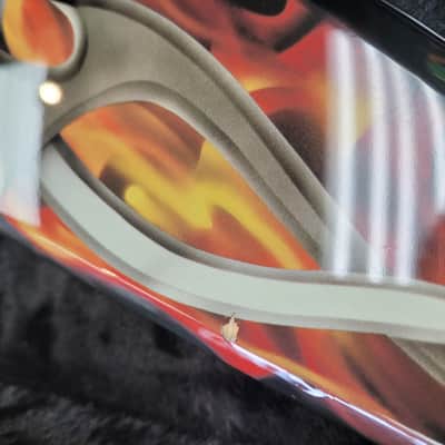 Used BC Rich Kerry King V KKVFG2 Tribal Flame Kahler Bridge w/Case image 17