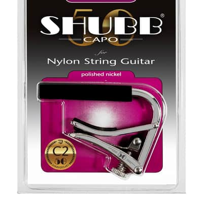 Shubb Standard Capo C2 – Polished Nickel for Nylon String Guitar image 5
