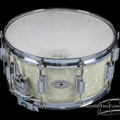 1967 Rogers Dynasonic Snare Drum White Marine Pearl : 6.5 x 14 image 13