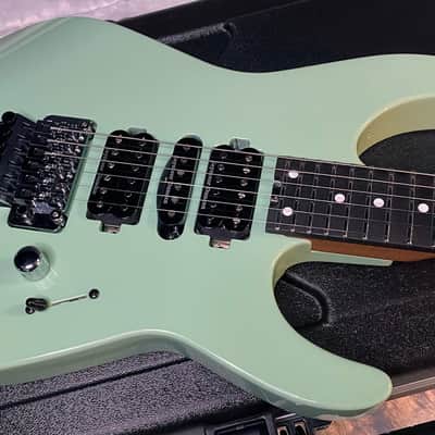 NEW ! Jackson Custom Shop Dinky HSH - Roasted Maple Neck & Ebony Fretboard - DK - Surf Green - Authorized Dealer - 8.1 lbs - G06853 image 3