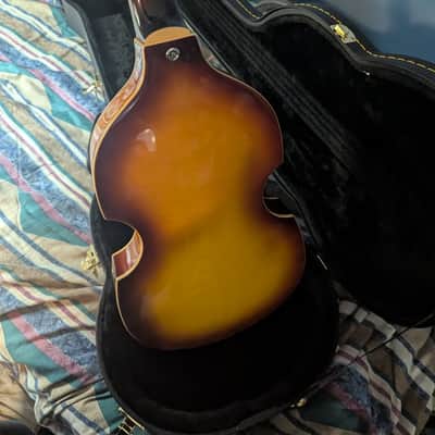 Rogue VB100VS-LH Violin 4-String Bass Left-Handed 2010s Vintage Sunburst image 4