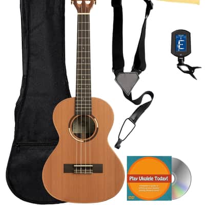 Kala KA-ASCP-T Solid Cedar Top Pau Ferro Tenor Ukulele w/ Gig Bag image 1