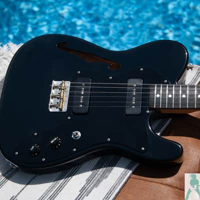 Fender Japan Parts Caster - Mojo Master - '72 Thinline Neck - w Premium Ash Body & Gibson P-90'sm - Pro Set Up w Perfect Frets/Action/Intonation! image 4