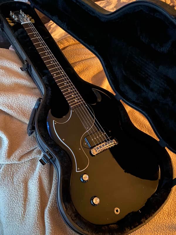 gibson sg junior jr black ebony left handed lefty guitar 2011-2013 image 1