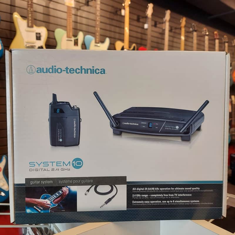 Audio-Technica ATW-1101/G System 10 Digital Wireless Guitar System 2010s - Black image 1