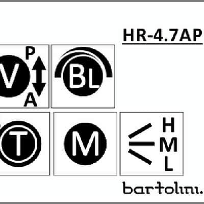 Bartolini HR-4.7AP Pre-Wired 3 Band EQ Active/Passive Vol, stacked bass/treble, blend & 3 way switch image 4