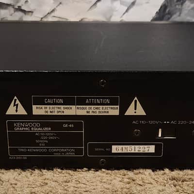 Kenwood Vintage Kenwood GE-45 Stereo Graphic Equalizer (1986) 1986 image 8