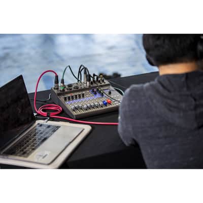 Zoom LiveTrak L-8 8-Channel Digital Mixer and Recorder with 3x Rode PodMics, 3x Monitoring Headphones, 3x Mini Tripod Desktop Mic Stands, 3x XLR Cables, 10x AA Batteries and 32GB microSD Card with Adapter image 5