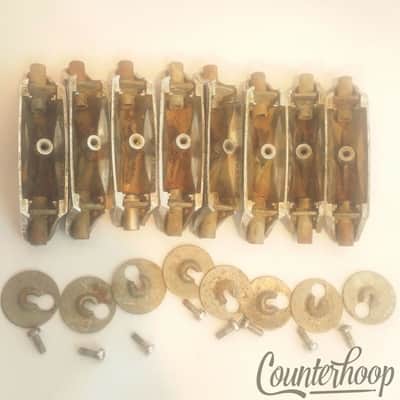 *Premier 8x Snare Drum Lugs 2000 Model/Super Ace Chrome Vintage 70s England/UK* image 3