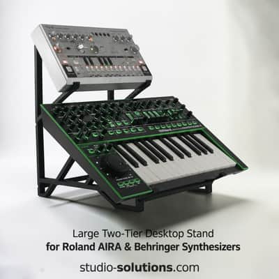 Two-Tier Roland TR-8, MX-1, SYSTEM-1 + Behringer Stand