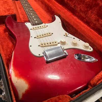 Fender Stratocaster Rosewood 1966 Candy Apple Red image 4