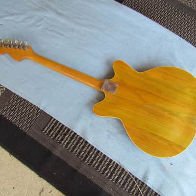 1967 Fender Coronado II Wildwood Finish With Original Case & Tremolo Arm Cool 2 Pickup Vintage Fender Coronado image 3