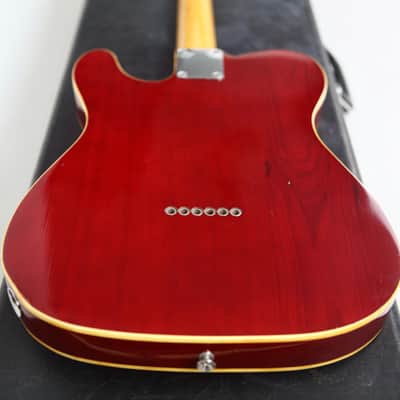 1981 Tokai TE-70WR Breezysound Telecaster MIJ See-Through Red 1-Piece Sen Body w/ OHSC image 19