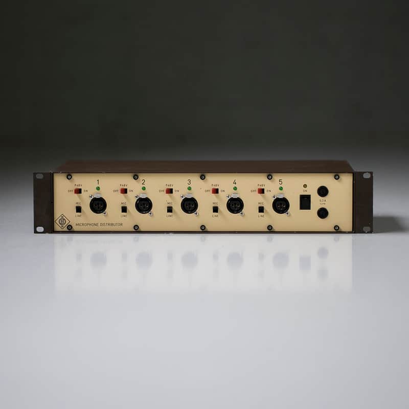 Neumann V442 microphone distributor / splitter with 48v phantom power and 18dB fixed gain for each mic input. image 1