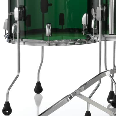 Pearl Crystal Beat Emerald Glass 16x15" Floor Tom Acrylic Drum w/Legs | NEW Authorized Dealer image 1