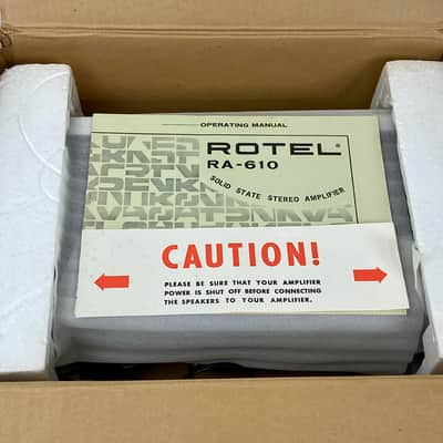 Vintage Stereo Integrated Amplifier Rotel RA-610 image 11