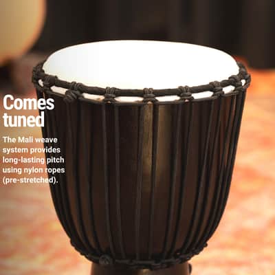 Meinl Percussion HDJ1-M Headliner "Congo Series" Wood Djembe, Medium: 10" Diameter image 5