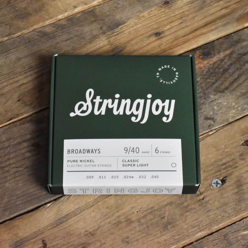Stringjoy SJ-BR0940 Broadways Pure Nickel Electric Guitar Strings Classic Super Light Gauge 9-40 image 1
