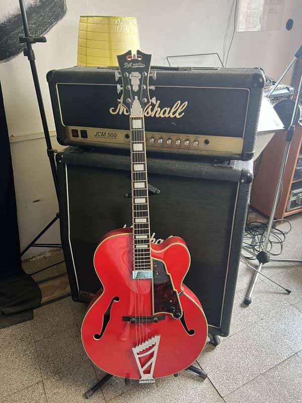 D'Angelico Premier EXL-1 with Ovangkol Fretboard 2019 - 2020 - Fiesta Red image 1