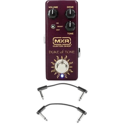MXR Duke of Tone Overdrive Pedal with 3 Patch Cables image 2