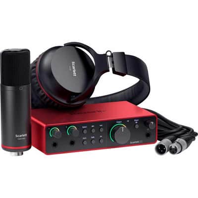 FOCUSRITE SCARLETT4-STUDIO Scarlett G4 - Scarlett 2I2 Studio 4th Gen - 2 in/2 out USB-C - micro, casque & accessoires image 1