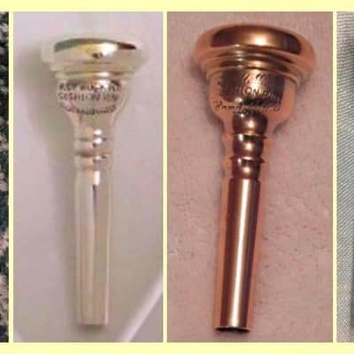 RARE GOLD PLATED HANDMADE RUDY MUCK CUSHION RIM 17-C 1930'S TRUMPET MOUTHPIECE ORIG FIN. 92% FREE SHIP image 25