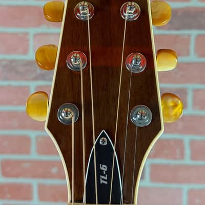ESP LTD TL-6 Thinline Acoustic-Electric Guitar - Black image 7