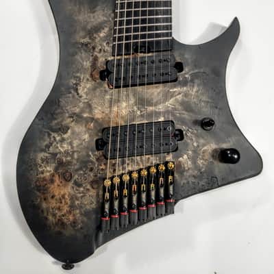 GOC Materia 3.ECO Headless Guitar 25.5 - 27" 8 String Black image 3