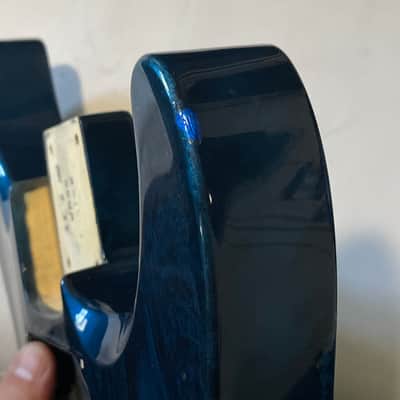 2000's Japan Jackson DKMG Dinky Cobalt Blue Swirl Guitar Body Floyd Ready image 18