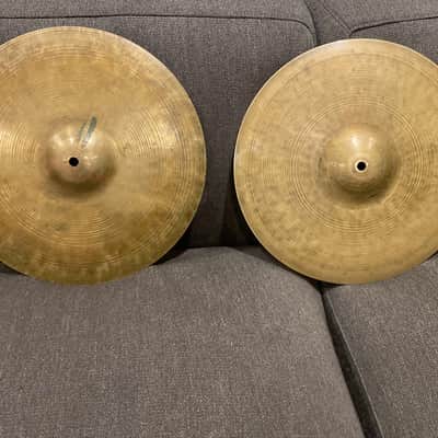 Zildjian 13" K. Zildjian Intermediate Stamp Hi-Hat Cymbals (Pair) 1959 - 1966 - Traditional image 1