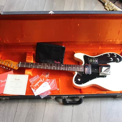 FENDER "American Vintage II 1977 Telecaster Custom, Rosewood Fingerboard, Olympic White" HARDCASE image 23