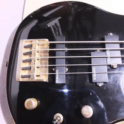 Samick Artist Fretless 5 string Black gloss image 3