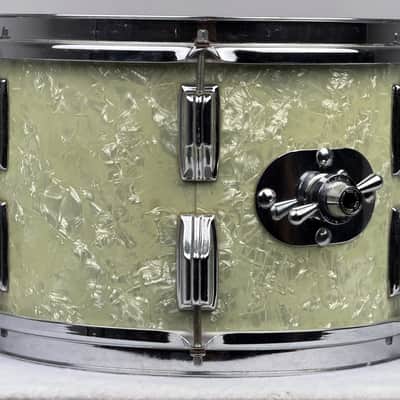 Rogers 20/12/14/16/5x14" Cleveland-Era Holiday Drum Set - White Marine Pearl image 11