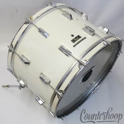 Pearl 22x14" Wood-Fiberglass Virgin Bass Drum "Pure White"Wrap Vintage 70s Japan image 1
