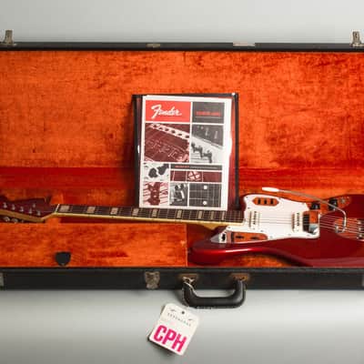 Fender Jaguar Solid Body Electric Guitar (1966), ser. #172774, original black tolex hard shell case. image 10