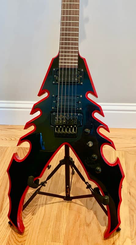 【中古】 BASTARD！！（v．5） Moser Bastard V BLACK & RED CUSTOM ELECTRIC GUITAR | Reverb