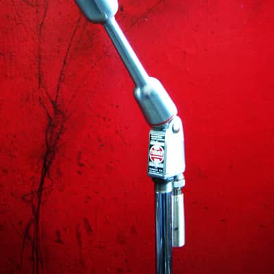Vintage 1950's Turner 95D / 95 dynamic microphone Satin Chrome High Z harp mic w Switchcraft XLR cable adapter Shure Ampex image 8