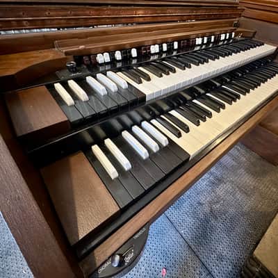 Hammond D Organ circa 1942 with Leslie 122 Speaker circa 1975- Mahogany image 8
