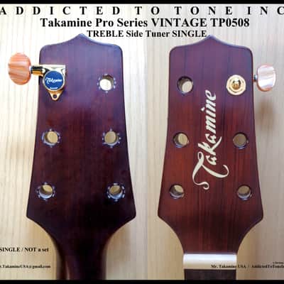 Takamine Vintage TP0508 Tuner SINGLE Not a set / TREBLE Side / 6 String image 9
