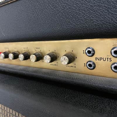 Mid 1970's Marshall Model 1987 50W Lead – Original Mustard Caps, Drake Iron image 13