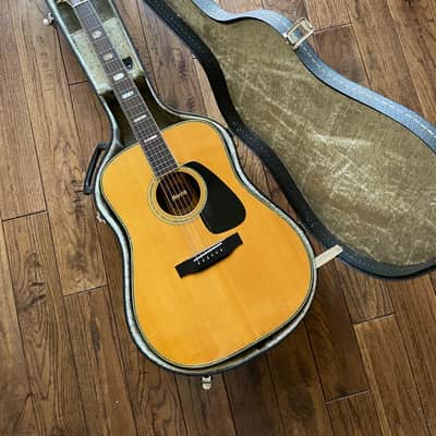 Vintage 1980s Morris TF-801 Acoustic Dreadnaught Guitar D45 MIJ