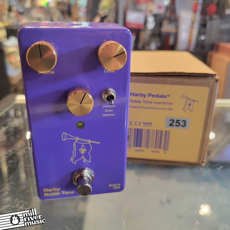 Harby Pedals Noble Tone Boost/Overdrive/Distortion Effects Pedal Used image 1
