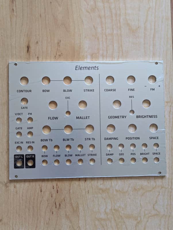 Mutable Instruments Elements Greyscale Panel Silver image 1