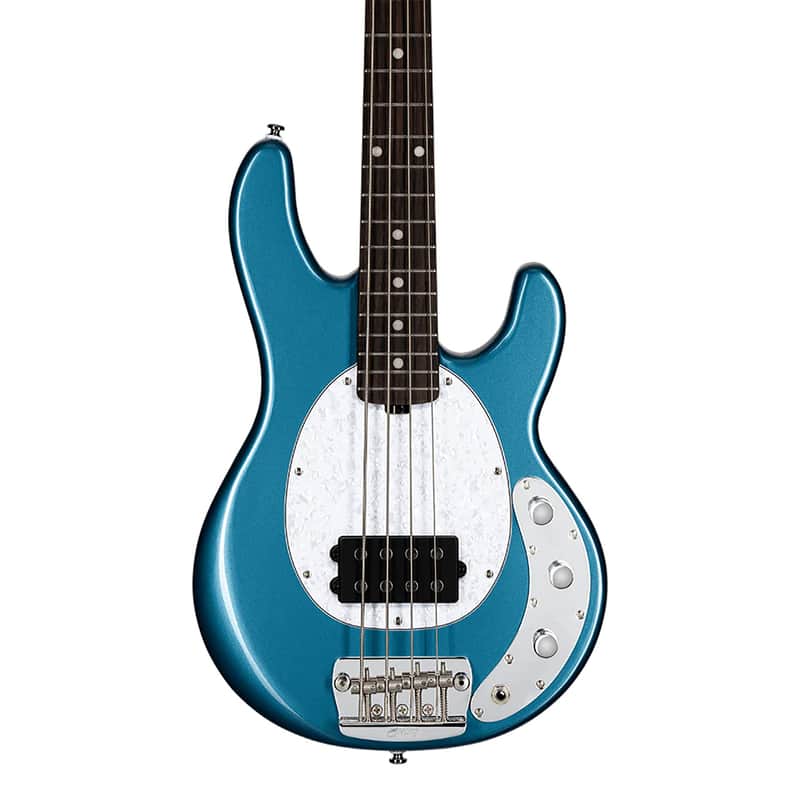 Sterling By Music Man StingRay Short Scale RAYSS4 - Toluca Lake Blue image 1